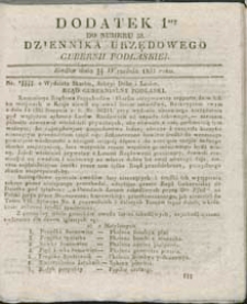 Dziennik Urzędowy Gubernii Podlaskiej 1837 nr 38 (dodatek 1)