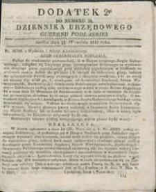 Dziennik Urzędowy Gubernii Podlaskiej 1837 nr 38 (dodatek 2)