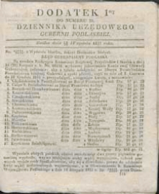 Dziennik Urzędowy Gubernii Podlaskiej 1837 nr 39 (dodatek 1)