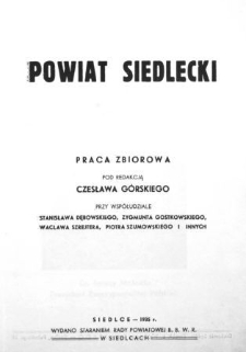 Powiat siedlecki : praca zbiorowa