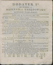 Dziennik Urzędowy Gubernii Podlaskiej 1837 nr 41 (dodatek 1)