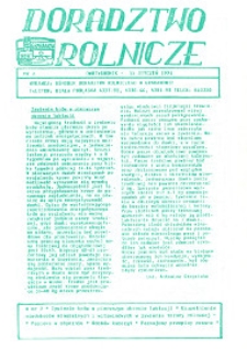 Doradztwo Rolnicze R.2 (1991) nr 2