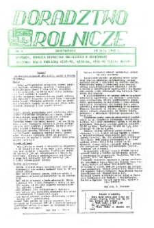Doradztwo Rolnicze R.2 (1991) nr 5