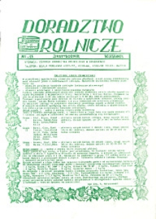 Doradztwo Rolnicze R.2 (1991) nr 13