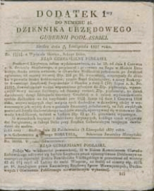 Dziennik Urzędowy Gubernii Podlaskiej 1837 nr 46 (dodatek 1)