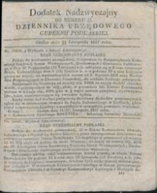 Dziennik Urzędowy Gubernii Podlaskiej 1837 nr 47 (dodatek nadzwyczajny)