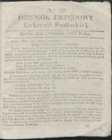 Dziennik Urzędowy Gubernii Podlaskiej 1837 nr 52