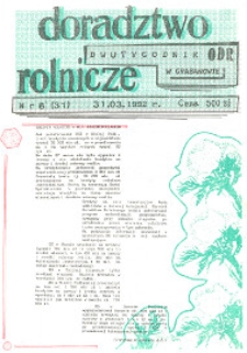 Doradztwo Rolnicze R. 3 (1992) nr 6 (31)