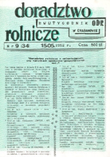 Doradztwo Rolnicze R. 3 (1992) nr 9 (34)
