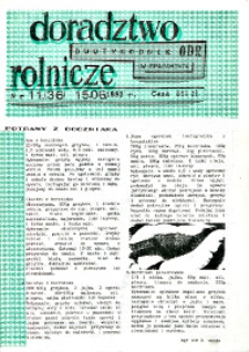 Doradztwo Rolnicze R. 3 (1992) nr 11
