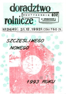 Doradztwo Rolnicze R. 3 (1992) nr 24 (49)