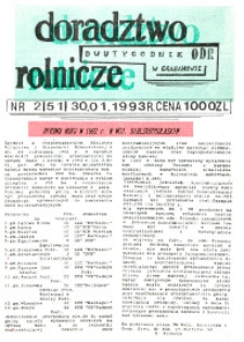 Doradztwo Rolnicze R. 4 (1993) nr 2 (51)