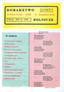Doradztwo Rolnicze R. 4 (1993) nr 10 (59)
