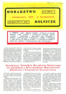 Doradztwo Rolnicze R. 4 (1993) nr 11 (60)