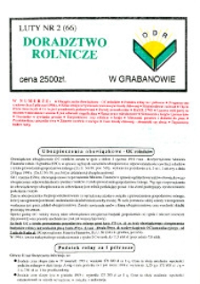Doradztwo Rolnicze R. 5 (1994) nr 2 (66)