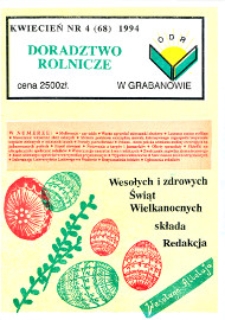 Doradztwo Rolnicze R. 5 (1994) nr 4 (68)