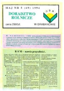 Doradztwo Rolnicze R. 5 (1994) nr 5 (69)