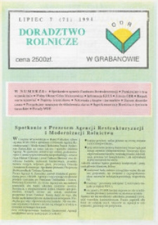 Doradztwo Rolnicze R. 5 (1994) nr 7 (71)