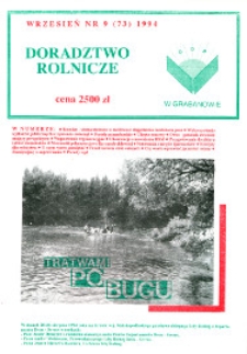 Doradztwo Rolnicze R. 5 (1994) nr 9 (73)