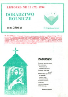 Doradztwo Rolnicze R. 5 (1994) nr 11 (75)