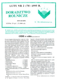 Doradztwo Rolnicze R. 6 (1995) nr 2 (78)