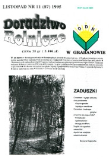 Doradztwo Rolnicze R. 6 (1995) nr 11 (87)