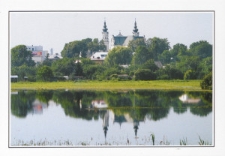 Widok kościoła Narodzenia Najświętszej Marii Panny od strony Krzny w czasie wylewu rzeki [dokument ikonograficzny]