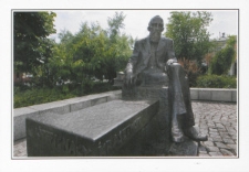 Pomnik - ławeczka J. I. Kraszewskiego na Placu Wolności w Białej Podlaskiej [dokument ikonograficzny]