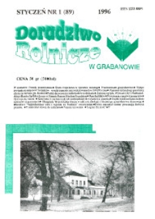 Doradztwo Rolnicze R. 7 (1996) nr 1 (89)