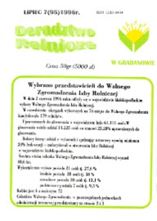 Doradztwo Rolnicze R. 7 (1996) nr 7 (95)