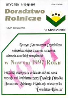 Doradztwo Rolnicze R. 8 (1997) nr 1 (101)