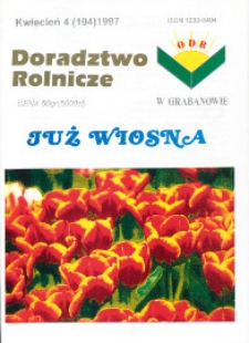 Doradztwo Rolnicze R. 8 (1997) nr 4 (104)