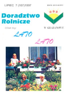 Doradztwo Rolnicze R. 8 (1997) nr 7 (107)