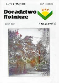 Doradztwo Rolnicze R. 9 (1998) nr 2 (114)