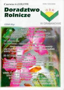 Doradztwo Rolnicze R. 9 (1998) nr 6 (118)