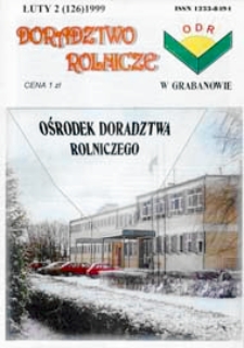 Doradztwo Rolnicze R. 10 (1999) nr 2 (126)