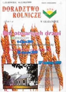 Doradztwo Rolnicze R. 10 (1999) nr 6 (130)