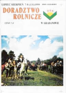 Doradztwo Rolnicze R. 10 (1999) nr 7-8 (131)