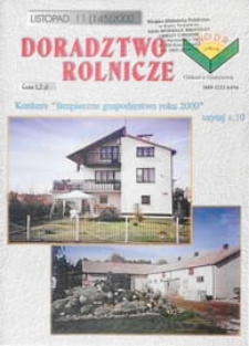 Doradztwo Rolnicze R. 11 (2000) nr 11 (145)
