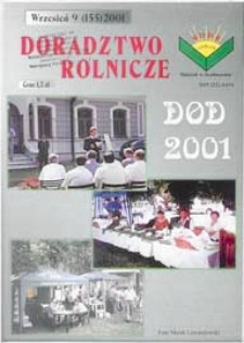 Doradztwo Rolnicze R. 12 (2001) nr 9 (155)