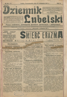 Dziennik Lubelski : pismo codzienne poświęcone sprawom społecznym i politycznym R. 2 (1917) nr 313