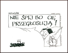 Ulotka wyborcza kandydatów do parlamentu : Andrzeja Czapskiego, Mieczysława Trochimiuka i Jacka Szymanderskiego