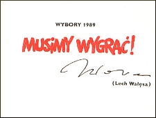 Ulotka wyborcza kandydatów do parlamentu : Andrzeja Czapskiego, Mieczysława Trochimiuka i Jacka Szymanderskiego