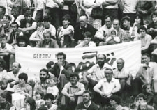 Spotkanie przedwyborcze w bialskim amfiteatrze z kandydatami do Sejmu i Senatu z listy Komitetu Obywatelskiego "Solidarność" w Białej Podlaskiej