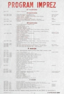 Program imprez z okazji Pierwszego Maja i Trzeciego Maja w Białej Podlaskiej : afisz