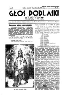 Głos Podlaski : tygodnik prawdą i pracą R. 5 (1934) nr 43