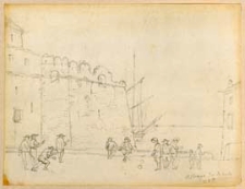 Bulwar portowy w miejscowości Albenga na Riwierze Włoskiej [dokument ikonograficzny]