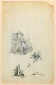 Ruiny, krzyż i inne szkice [dokument ikonograficzny]