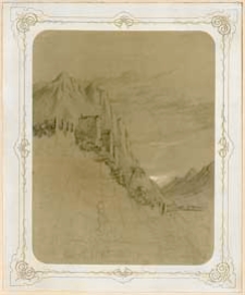 Górski pejzaz z architekturą [dokument ikonograficzny]