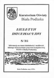 Biuletyn Informacyjny : Kuratorium Oświaty Biała Podlaska R. 4 (1995) nr 8